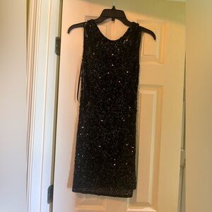 SCALA Black sequin dress